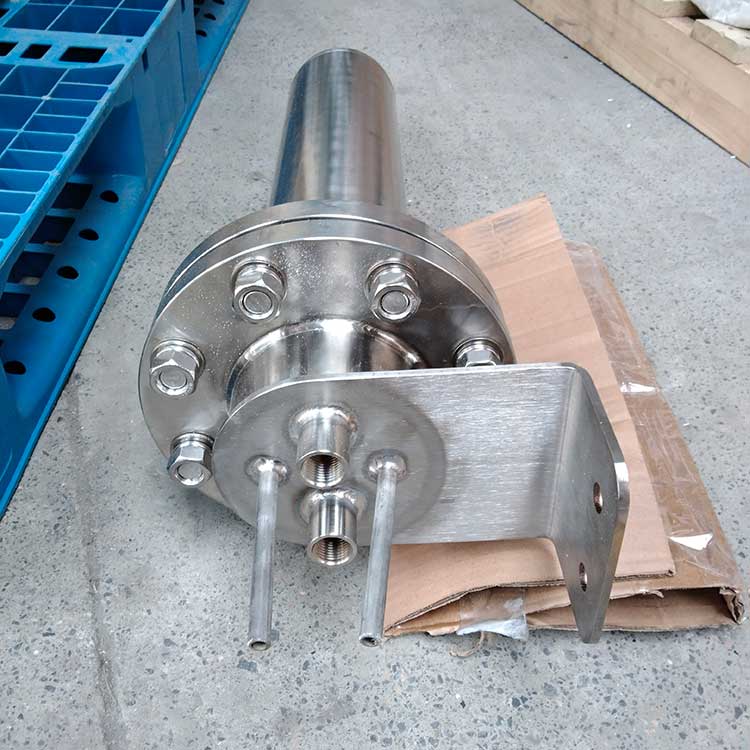 華豫供應(yīng)不銹鋼殼體盤管冷卻器 液體降溫 螺紋連接